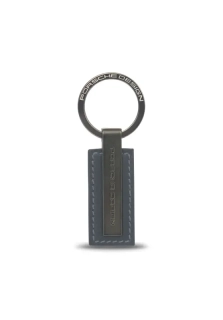 PORSCHE DESIGN Keyring Metal Klíčenka kov kůže šedá antracitová