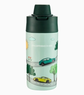 PORSCHE Kids' drink bottle Láhev na pití 460 ml s motivy automobilů zelená
