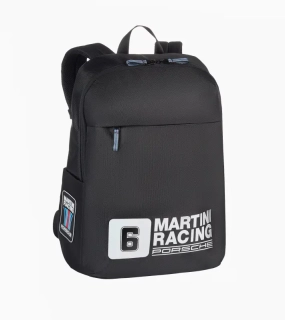 PORSCHE Backpack MARTINI RACING® Batoh do města i na cesty černá s červenomodrými detaily