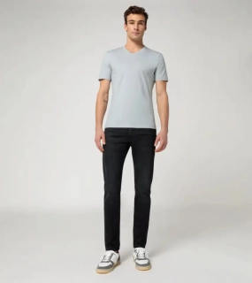 PORSCHE DESIGN V-Neck T-Shirt Tričko s výstřihem do V ledovcová šedá