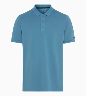 PORSCHE DESIGN Men's Polo Shirt Polokošile tričko s límečkem a knoflíčky světle modrá