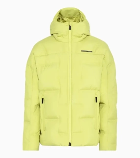 PORSCHE DESIGN Padded jacket Bunda prošívaná zimní s kapucí jemně žlutá 