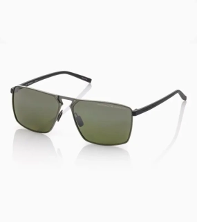 PORSCHE DESIGN Sunglasses P´8993 Sluneční brýle z titanu zelenošedé se zelenostříbrnými zrcadlovkami