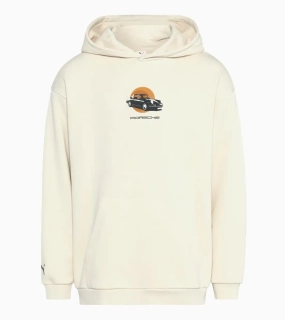 PORSCHE Hoodie – 911 Targa 60Y bílá mikina s potiskem Targa