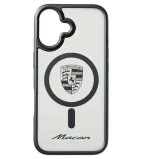 PORSCHE Snap-on case for iPhone® 17 Kryt mobilního telefonu iPhone 17 se znakem Porsche černý hliníkový rámeček