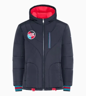 PORSCHE Quilted jacket MARTINI RACING® Bunda prošívaná doplněná detaily v ikonických barvách sportovních vozů tmavě modrá