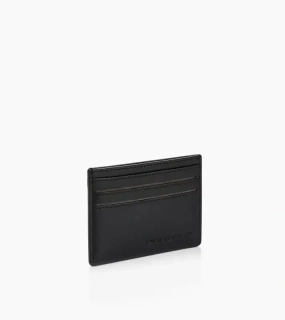 PORSCHE Credit card case Essential Pouzdro na karty černé kožené