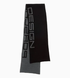 PORSCHE DESIGN Men's scarf business logo Šála vlněná dlouhá s logem černá