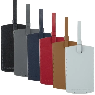 PORSCHE DESIGN Leather Luggage Tag Roadster Trolley Visačka kožená na zavazadla pro barevnou personalizaci