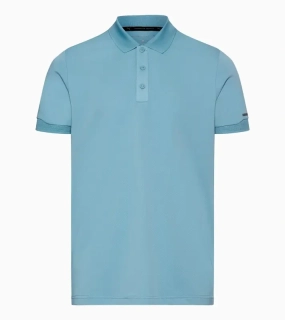 PORSCHE DESIGN Men's Polo Shirt Polokošile tričko s límečkem a knoflíčky s UV faktorem 30+ světle modrá