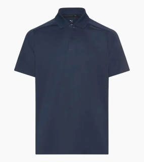 PORSCHE DESIGN Sport-Tex Jacquard Polo Shirt Polokošile tričko žakárové s límečkem a knoflíčky tmavě modrá
