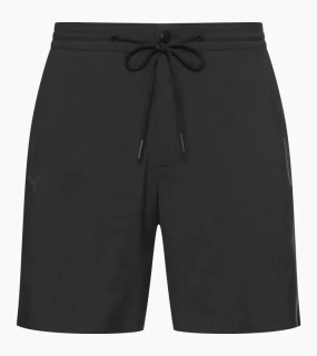 PORSCHE DESIGN Active shorts Kalhoty krátké šortky funkční s drukem a stahovací šňůrkou černá