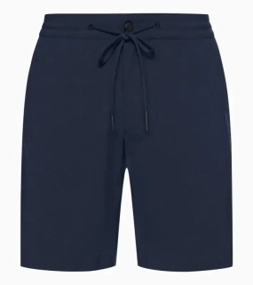 PORSCHE DESIGN Active shorts Kalhoty krátké šortky funkční s drukem a stahovací šňůrkou tmavě modrá