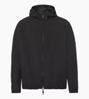 PORSCHE DESIGN Leather Jacket Orlando Bloom Special Edition Bunda kožená oboustranná s kapucí na zip voděodolná matná a lesklá černá