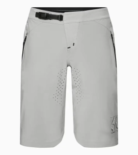 PORSCHE Bike Shorts Unisex Kalhoty krátké šortky cyklistické sportovní funkční s potiskem a logem světle šedá