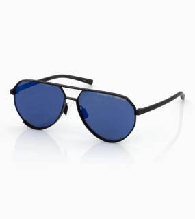 PORSCHE DESIGN P'8996 Targa #3 Sunglasses Sluneční brýle černé s modrými skly se zrcadlovým efektem