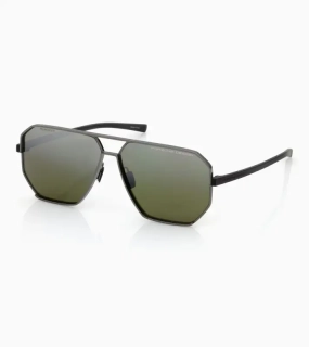 PORSCHE DESIGN P'8995 Targa #2 Sunglasses Sluneční brýle šedočerné a zelenými polarizovanými skly se zrcadlovým efektem