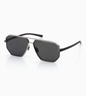 PORSCHE DESIGN P'8995 Targa #2 Sunglasses Sluneční brýle černostříbrné a kouřovými polarizovanými skly
