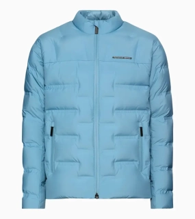 PORSCHE DESIGN Lightweight Padded Jacket Bunda prošívaná funkční do jarního nebo podzimního počasí světle modrá