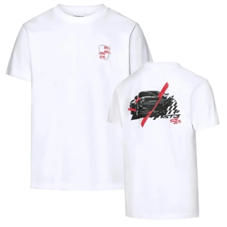 PORSCHE T-shirt - 911 GT3 S/C tričko s potiskem bílá