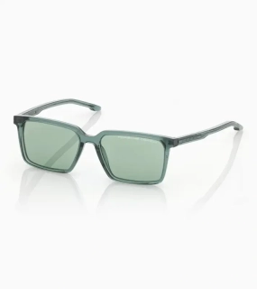 PORSCHE DESIGN P´86024 Sunglasses EDITION A #1 Uni Sluneční brýle nadčasového klasického tvaru zelenkavé poloprůhledné se světle zelenými skly