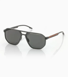 PORSCHE DESIGN P´86012 Sunglasses Neo Blade #2 Sluneční brýle typických tvarů a barev. Šedooranžové s tmavě šedými polarizovanými skly.