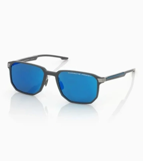 PORSCHE DESIGN P´86011 Sunglasses Neo Blade #1 Sluneční brýle typických tvarů a barev. Šedomodré s modrými skly.